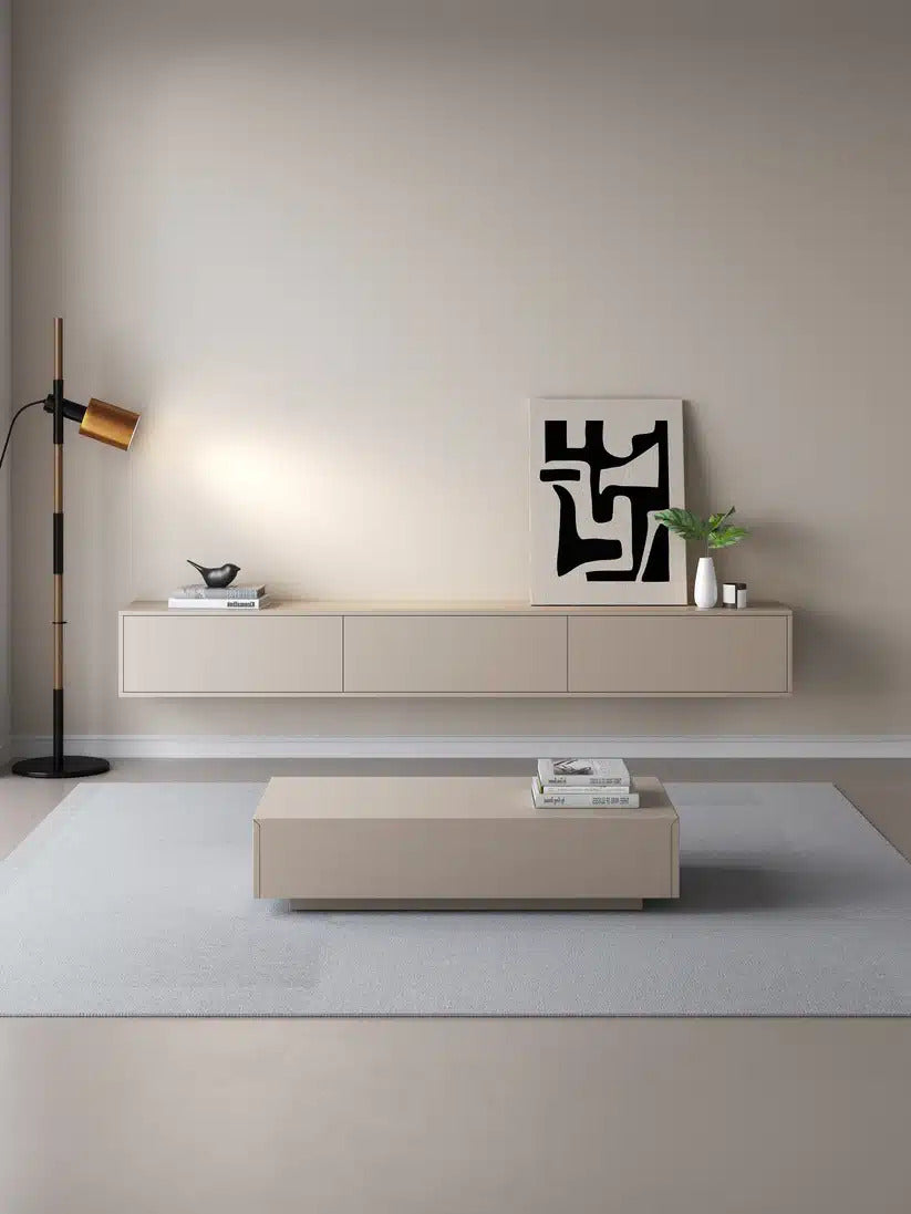 Massief TV Meubel - 3 soft-close deuren - Puch-to-Open Kliksysteem