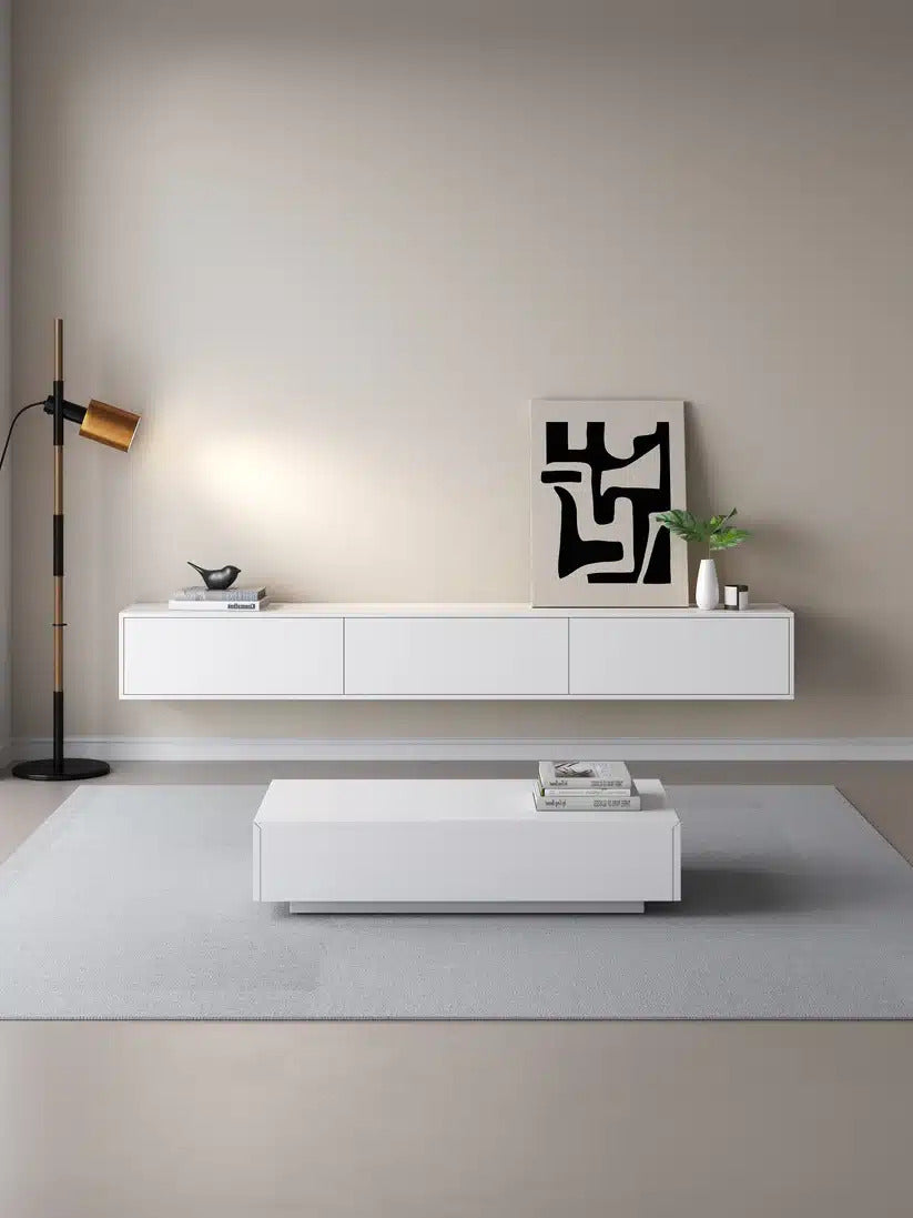 Massief TV Meubel - 3 soft-close deuren - Puch-to-Open Kliksysteem