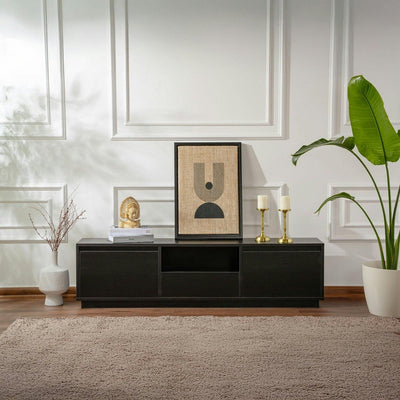 TV-Meubel met 3 klepdeuren met open vak