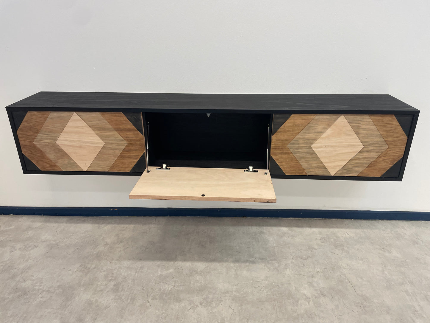 TV Meubel Zwart Beuken 3 deuren ART 3010