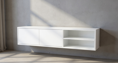 Massief TV Meubel met 2 klepdeuren