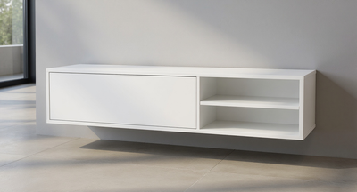 Massief TV Meubel met 1 klepdeur