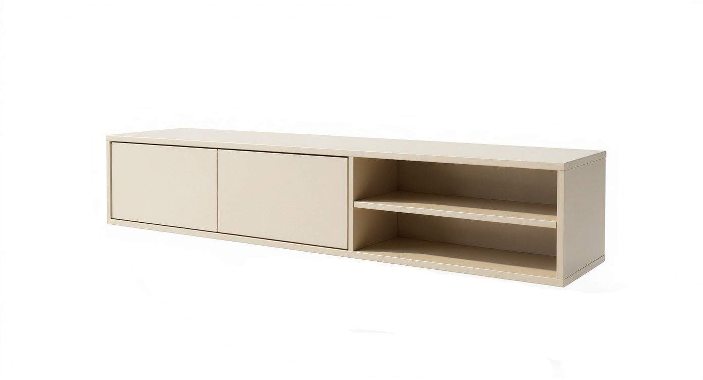 Massief TV Meubel met 2 klepdeuren