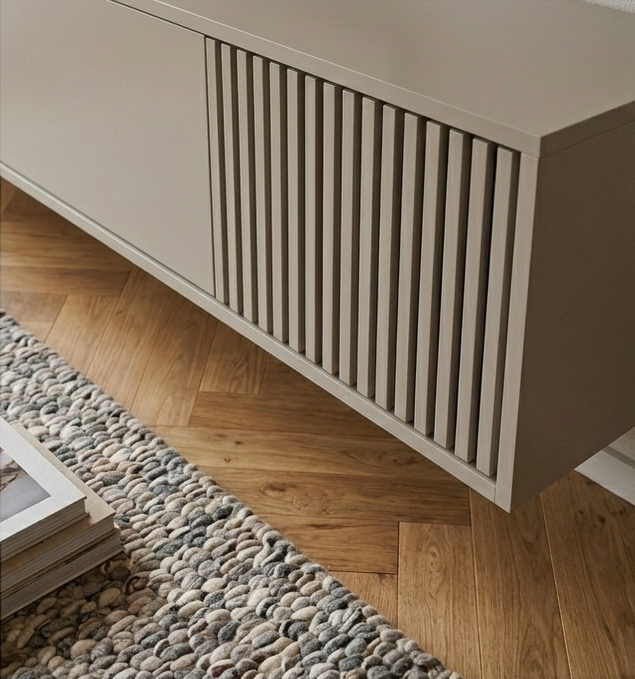 Zwevende TV Meubel - Push-to-open kliksysteem - 3 klepdeuren - Beige | Zwart | Wit |