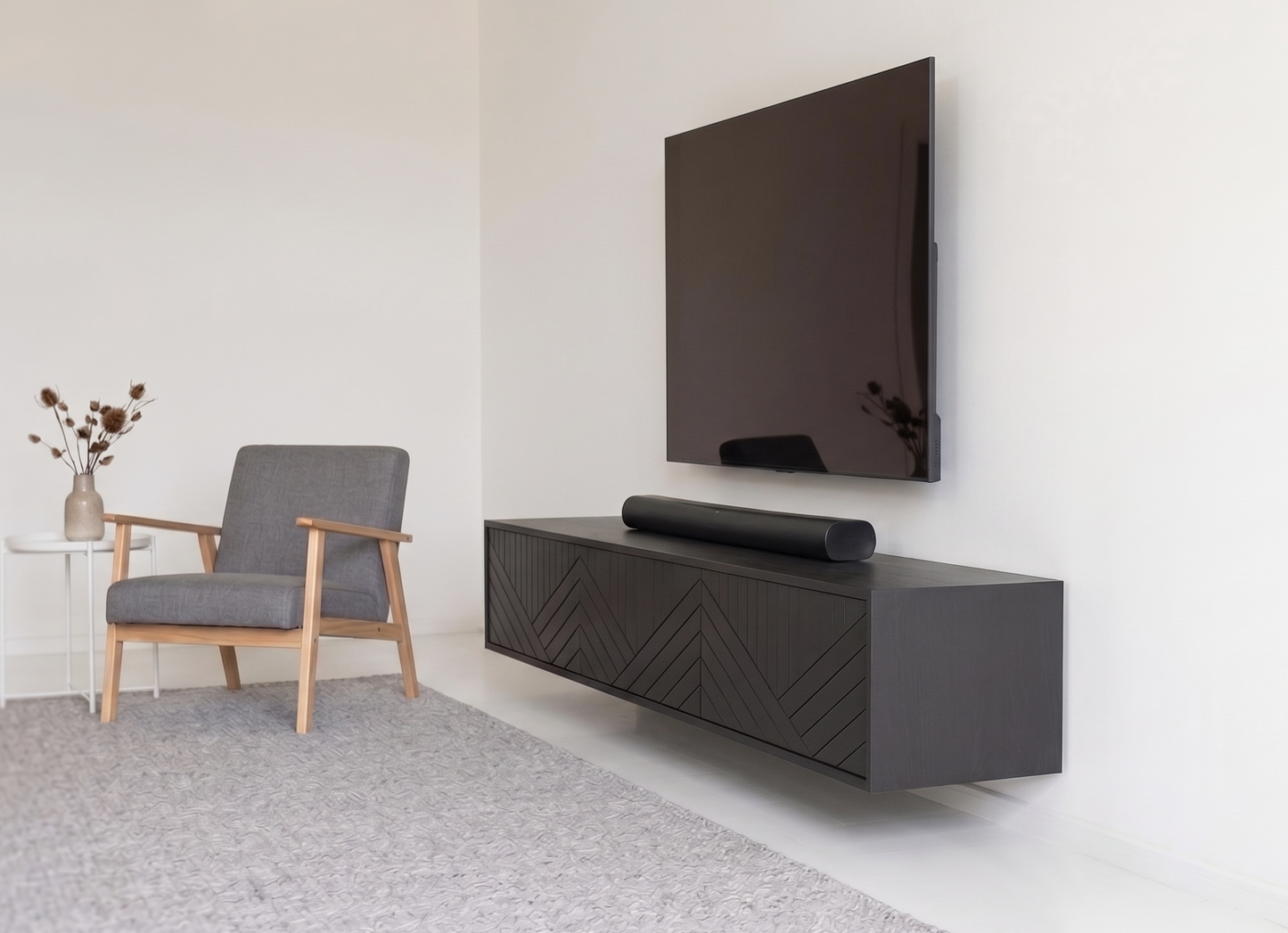 TV Meubel - Beukenhout- 3 klepdeuren - ART 9005