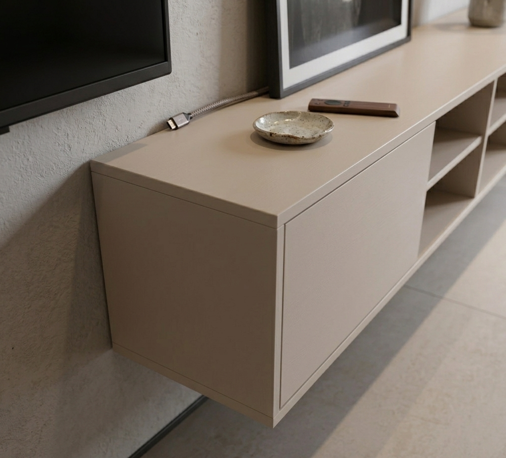 TV-Meubel Zwevend - 2 klepdeuren - Push-to-Open kliksysteem