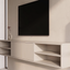 Zwevende TV Meubel - Beukenhout - Push-to-open - 1 klepdeur - midden vak- Beige | Zwart | Wit | Donkerbruin