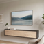 TV Meubel Massief Hout beuken Zwart 3 deuren