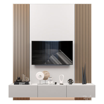 Moderne Cinewall met TV-meubel en Wandpanelen voor Elegante Ruimtes