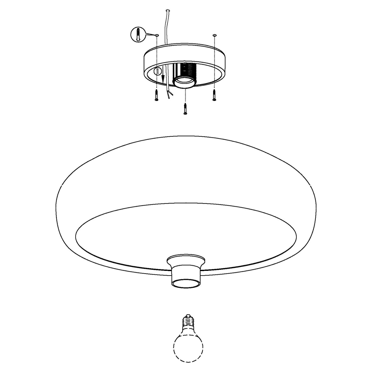 EGLO Plafondlamp Mogano
