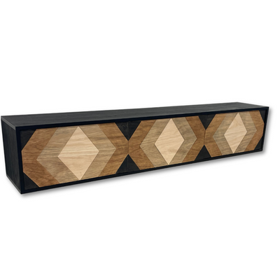 TV Meubel Zwart Beuken 3 deuren ART 3010