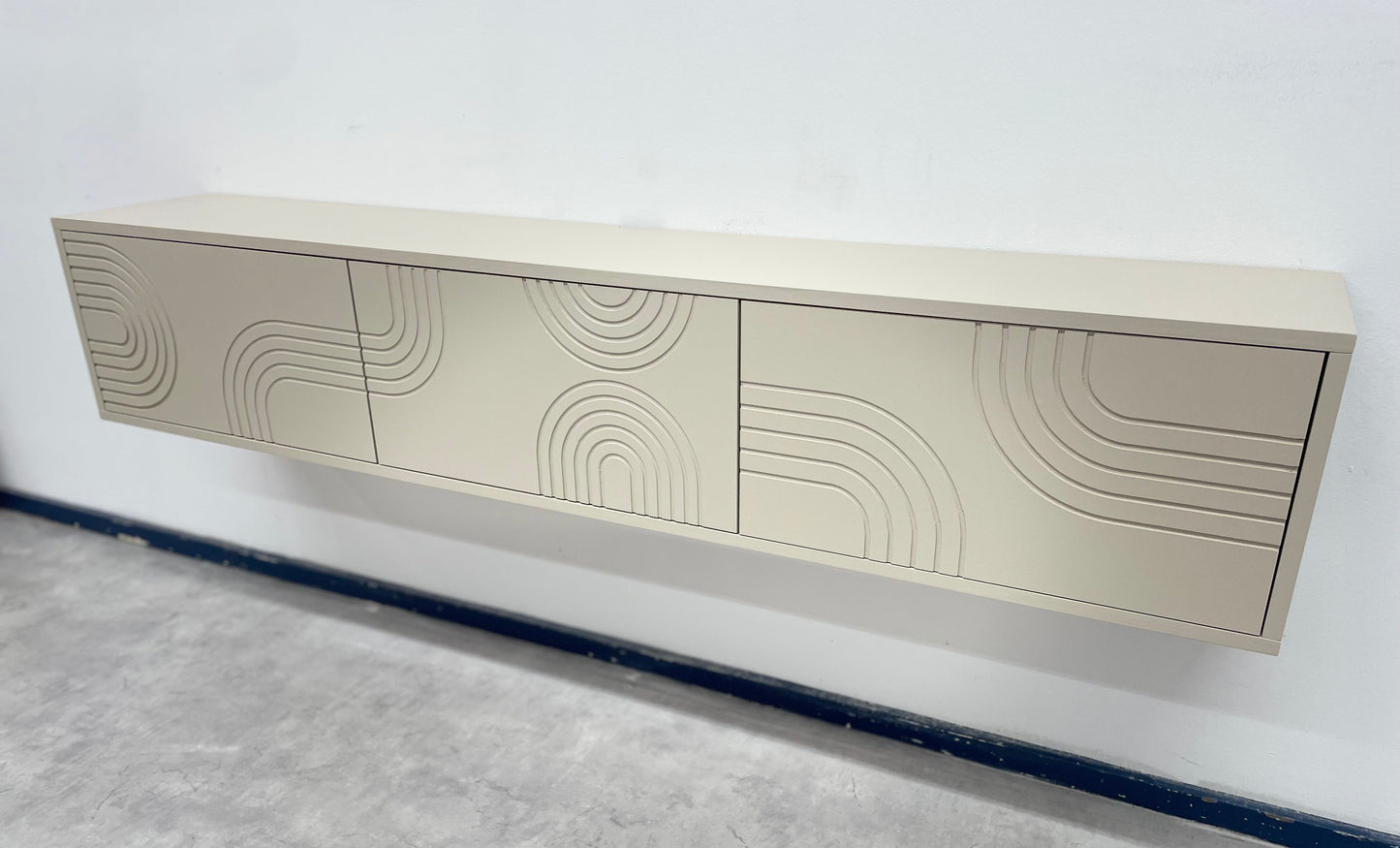 Japandi TV Meubel - ART 4300 - Zwevend Hardhout TV Meubel