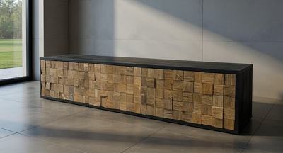 TV Meubel Massief Hout beuken 3 Deuren ART 8810