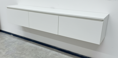 Massief hardhout TV Meubel met 3 klepdeuren