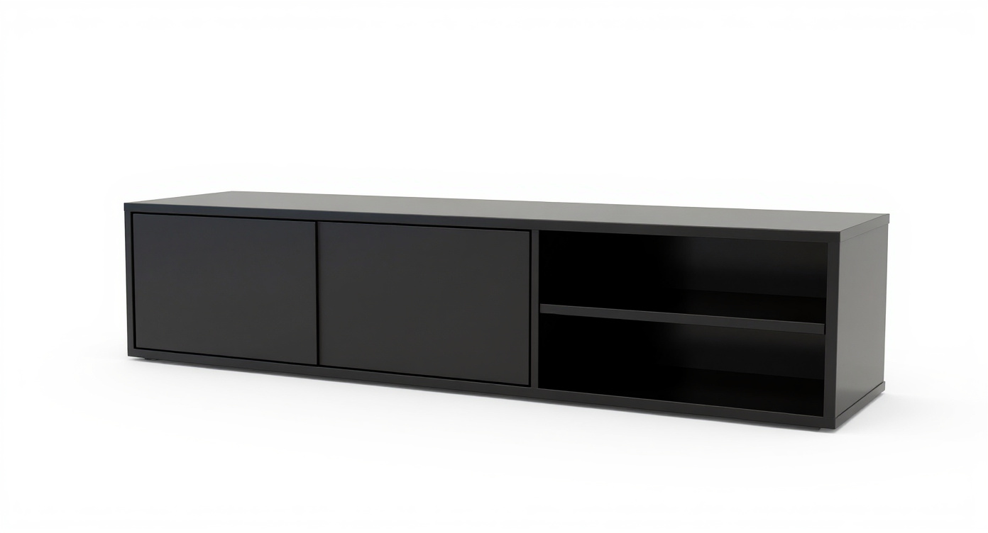 Massief TV Meubel met 2 klepdeuren