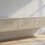 Art Line TV Meubel - Beukenhout -kubistisch - Push-to-open - 3 klepdeuren - Beige | Wit