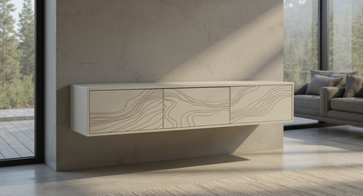 Art Line TV Meubel abstract met 3 klepdeuren