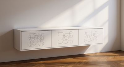 Art Line TV Meubel uniek design met 3 klepdeuren