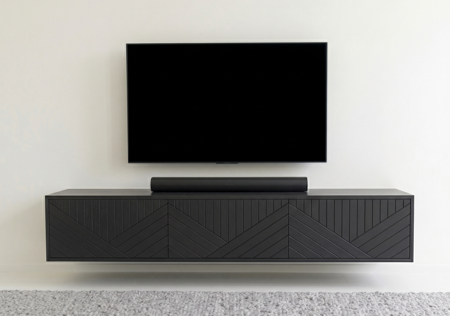 TV Meubel - Beukenhout- 3 klepdeuren - ART 9005