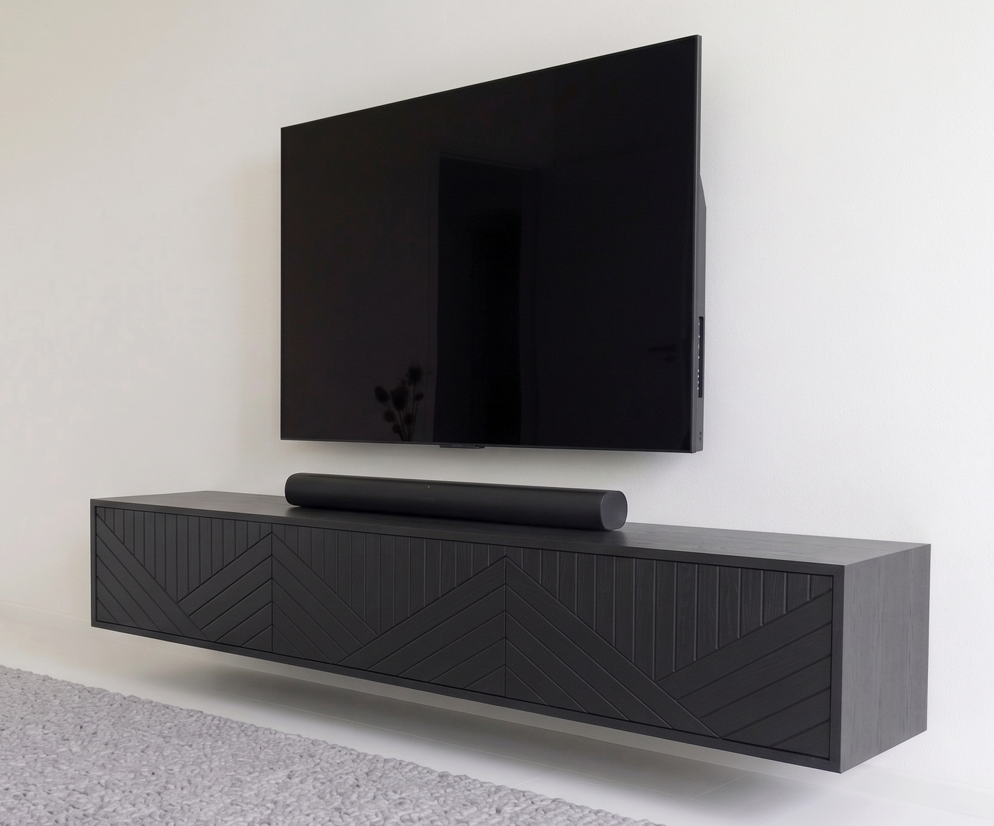 TV Meubel - Beukenhout- 3 klepdeuren - ART 9005