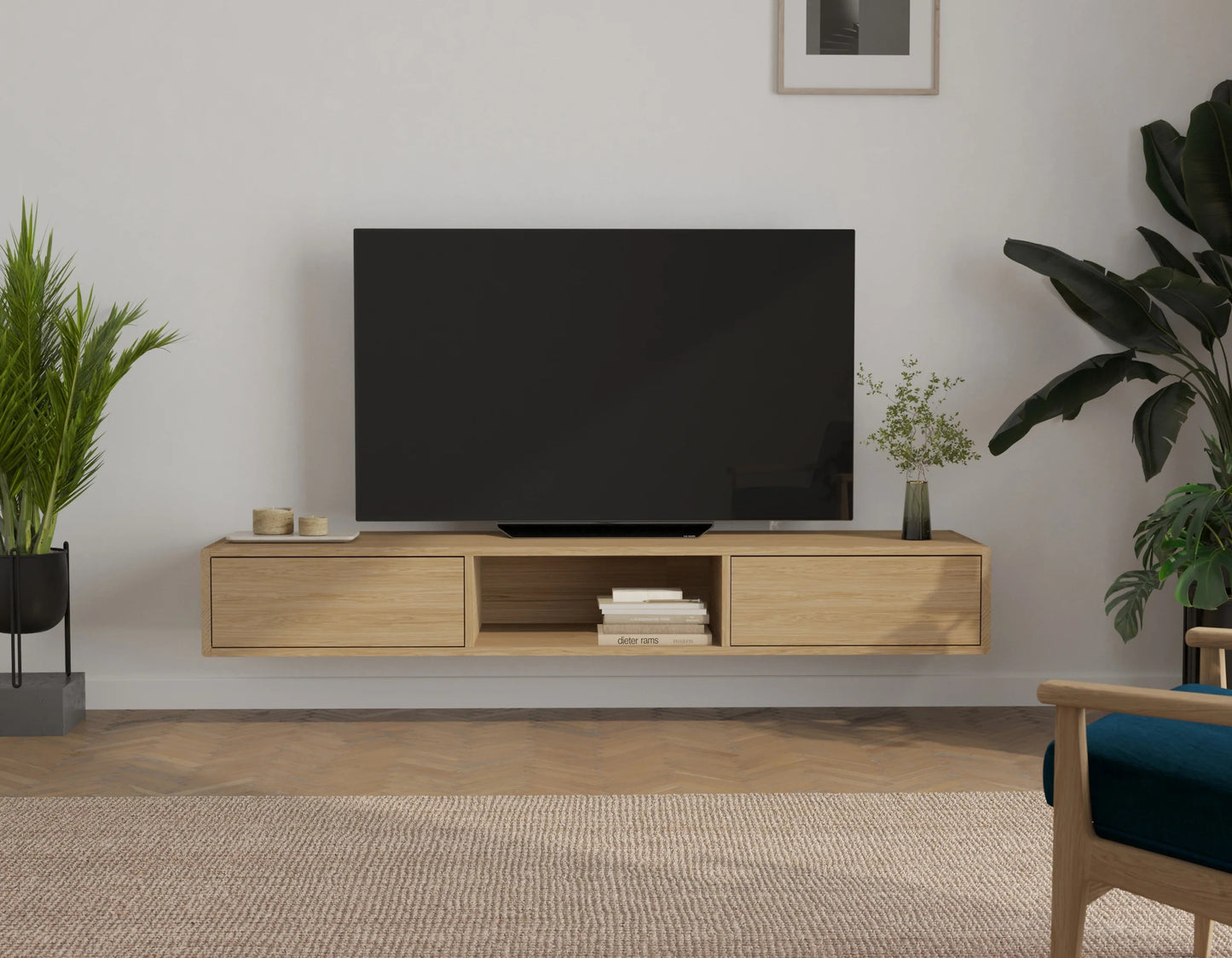 Massief Beuken TV-Meubel 2 deuren