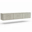 Art Line TV Meubel - Beukenhout -kubistisch - Push-to-open - 3 klepdeuren - Beige | Wit