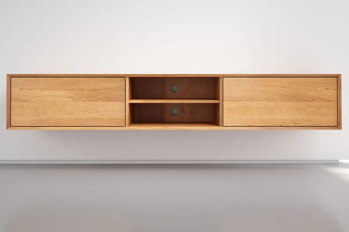 Massief Beuken TV-Meubel – 2 Deuren