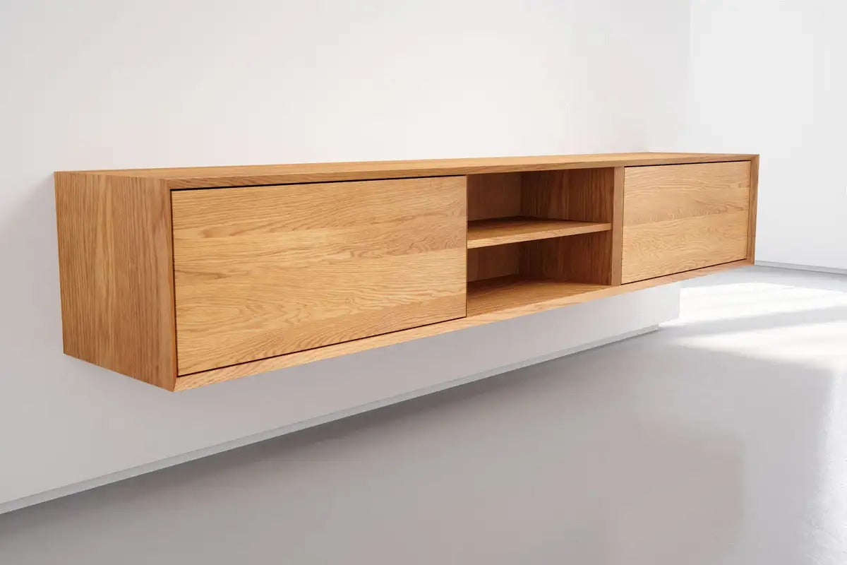 Massief Beuken TV-Meubel – 2 Deuren